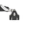 Monoprice SJT Extension Cord Adapter, 14 AWG, Indoor, 14/3, 2 Outlets, 5-15R, Black, 5-15P, 1.2 ft 5309 - alternate 5